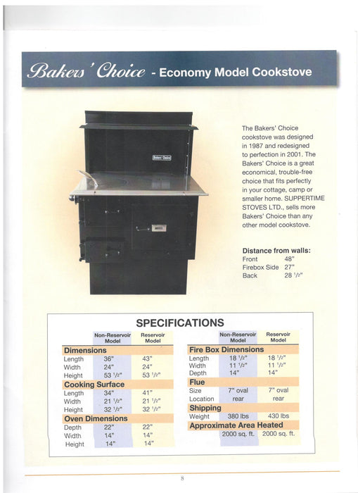 Bakers Choice Woodstove
