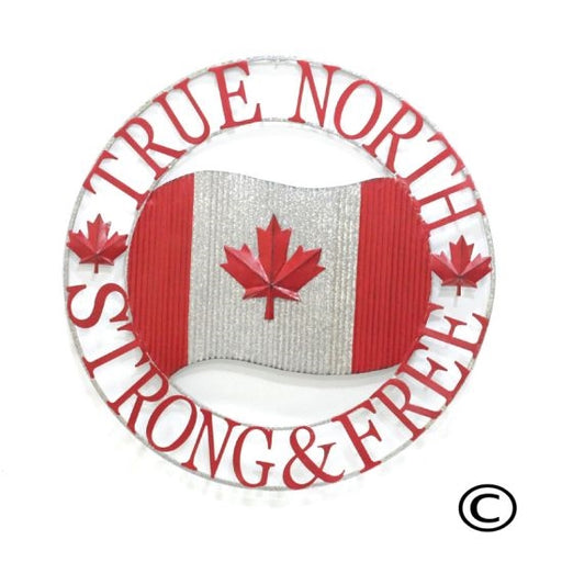 Canada Flag True North Wall Art - 28" - Berry Hill - Country Living Products