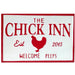 The Chick Inn Enamel Sign - Berry Hill - Country Living Products