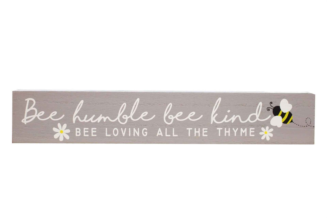 Bee Humble Bee Kind' Block Sign - Berry Hill - Country Living Products