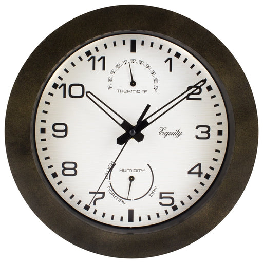 10" Indoor/Outdoor Wall Clock - Brown - Berry Hill - Country Living Products