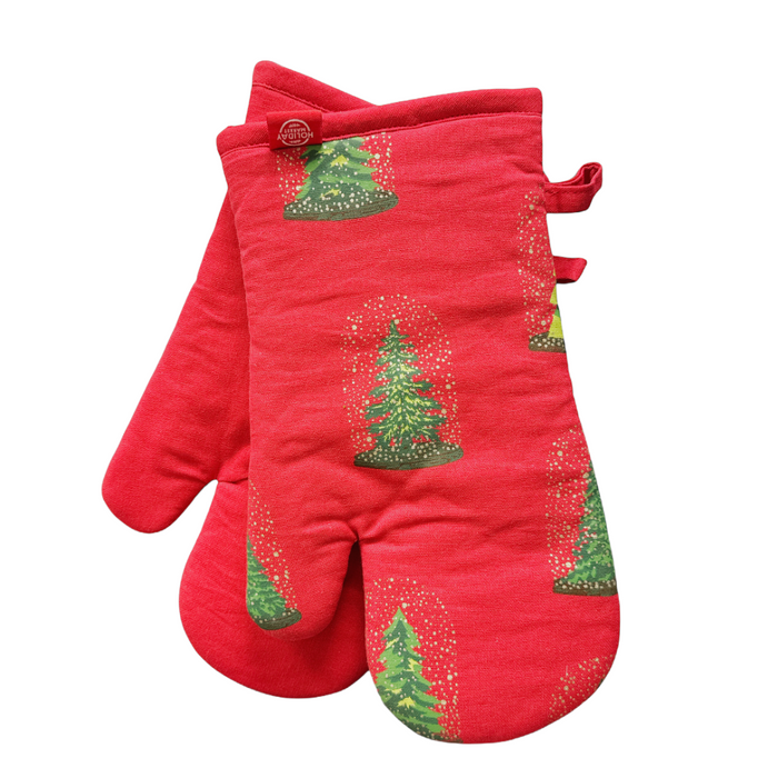 Merry Trees Oven Mitt Set