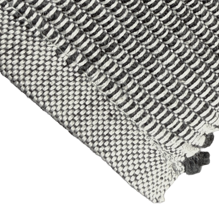 Heathered Ribbed Placemat Set Of 4 - Black