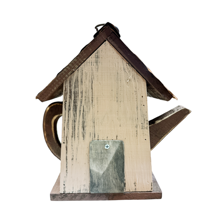 9" Tall Garden Themed Wooden Birdhouse