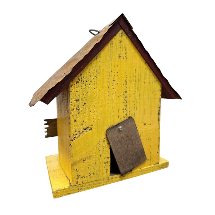 8.5" Yellow Joy Birdhouse