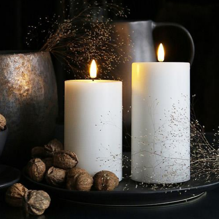 White LED Flameless Pillar Candle - 3x6 Inch