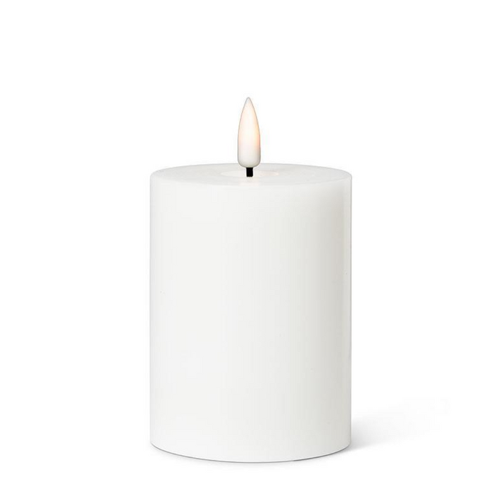 White LED Flameless Pillar Candle - 3x4 Inch