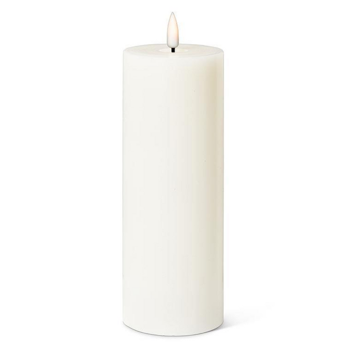 Sand LED Flameless Pillar Candle - 3x8 Inch