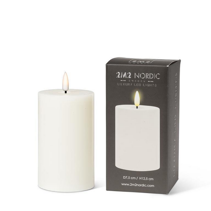 Sand LED Flameless Pillar Candle - 3x5 Inch