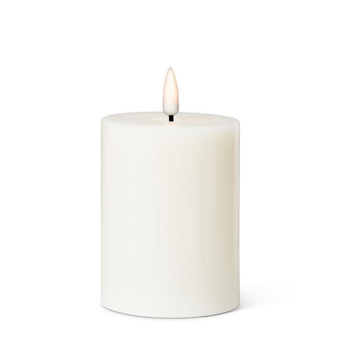 Sand LED Flameless Pillar Candle - 3x4 Inch
