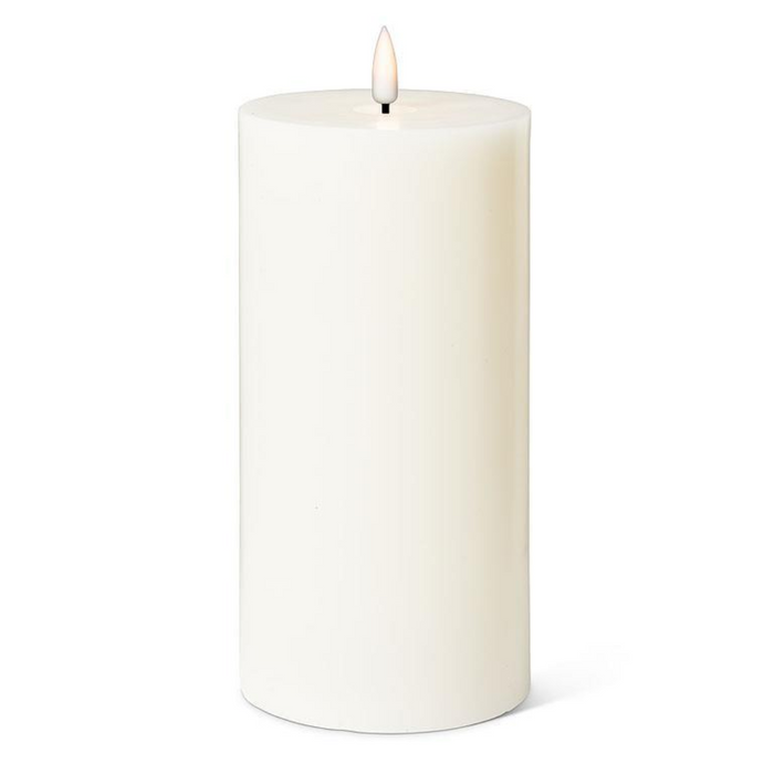 Sand LED Flameless Pillar Candle - 4x8 Inch