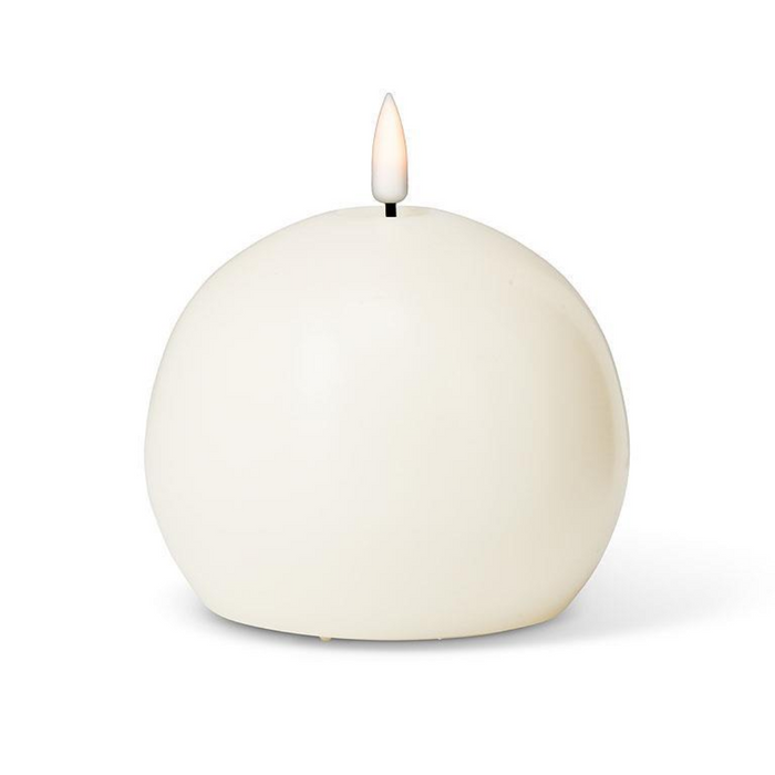 4" Sand LED Flameless Ball Candle