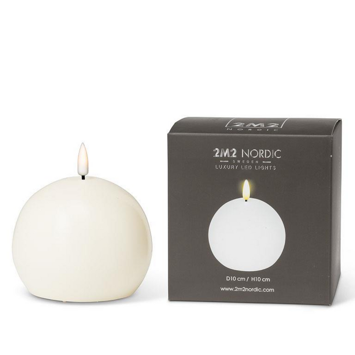 4" Sand LED Flameless Ball Candle