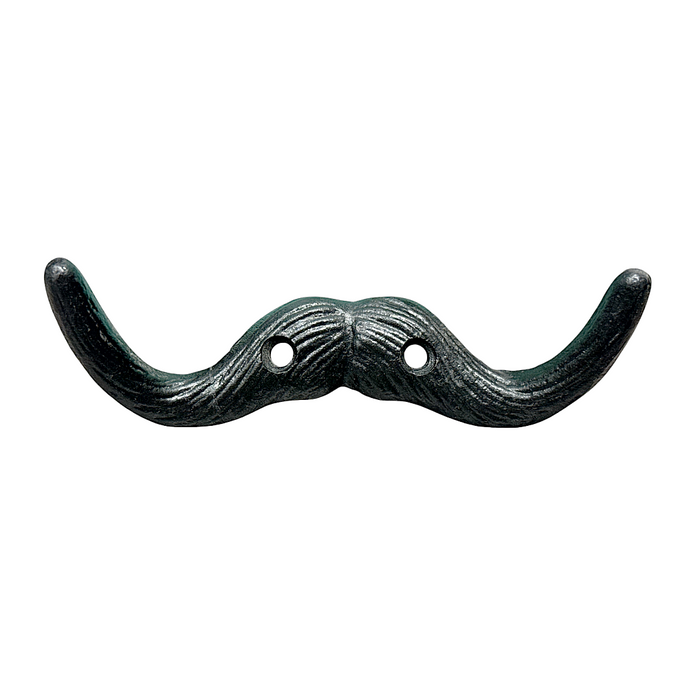 5" Black Cast Iron Mustache Double Hook