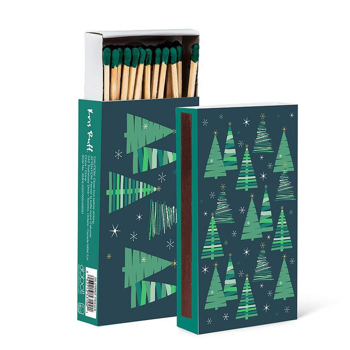 Retro Graphic Tree Matches - 45 Sticks