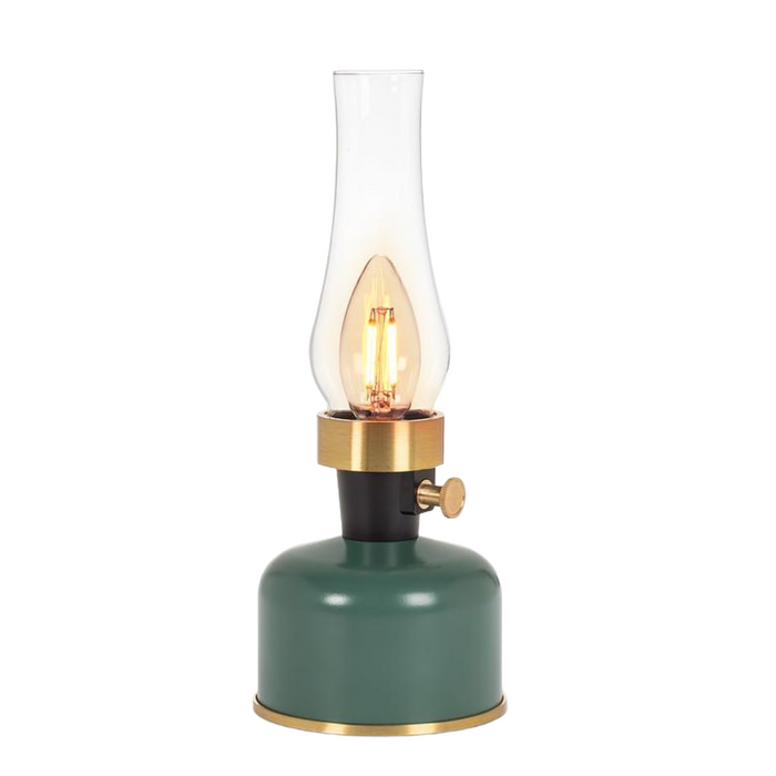 LED Lantern Style Table Light - Green
