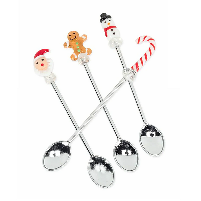 4.5" Holiday Icon Spoons - Set of 4