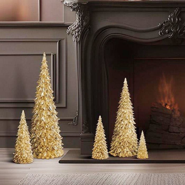 17" Gold Gilded Tree