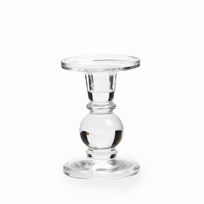 Small Ball Taper/Pillar Glass Candle Holder