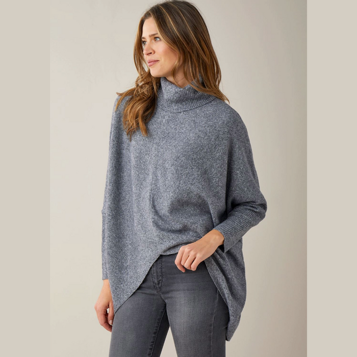 Charlie Paige - Rhea Asymmetrical Tunic - Charcoal