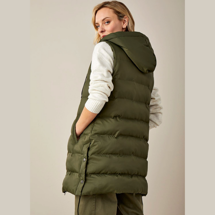 Charlie Paige - Charlie Puffer Vest - Olive