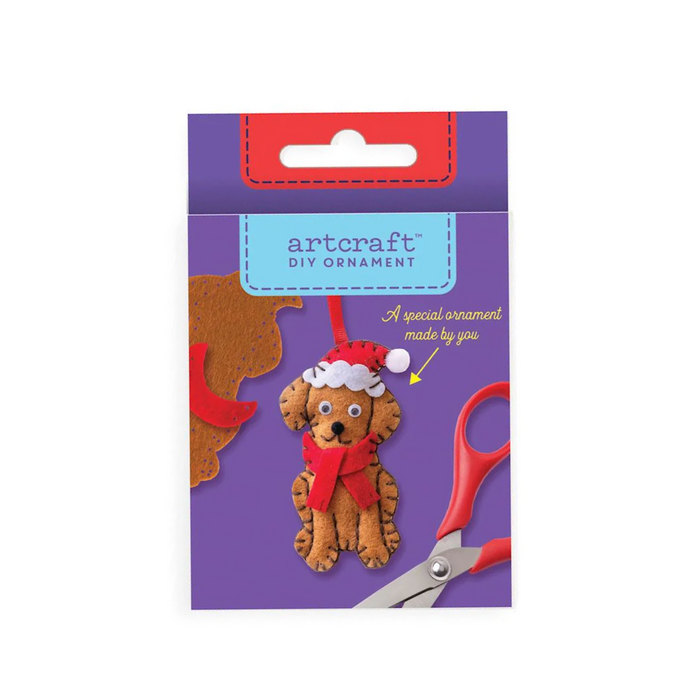 DIY Felt Ornament Kit - Christmas Dog