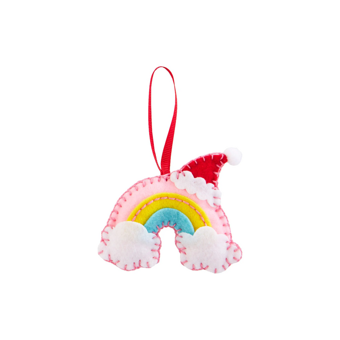 DIY Felt Ornament Kit - Christmas Rainbow