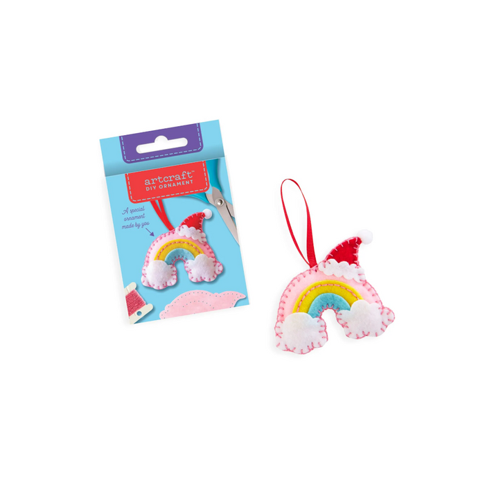 DIY Felt Ornament Kit - Christmas Rainbow