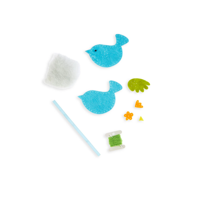 DIY Felt Ornament Kit - Blue Bird