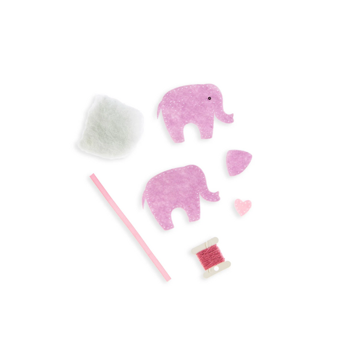 DIY Felt Ornament Kit - Purple Elephant