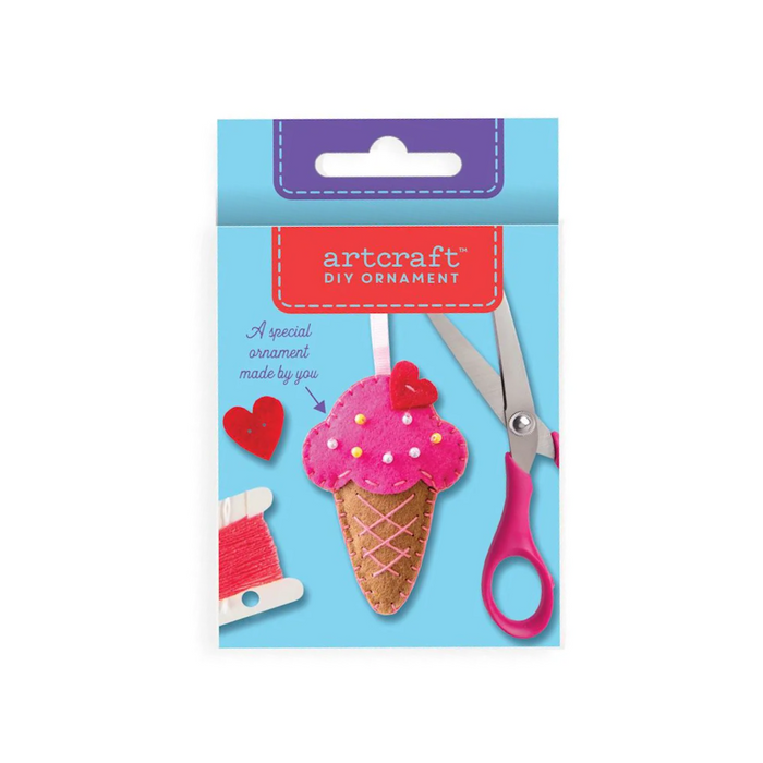 DIY Felt Ornament Kit - Ice Cream Cone