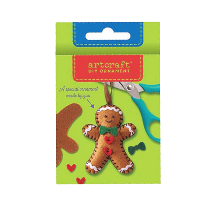 DIY Felt Ornament Kit - Gingerbread Man