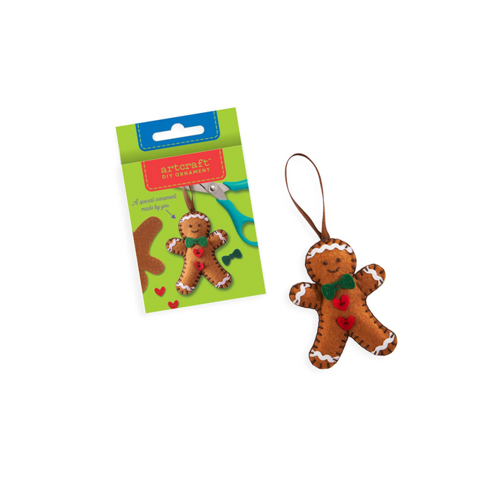 DIY Felt Ornament Kit - Gingerbread Man