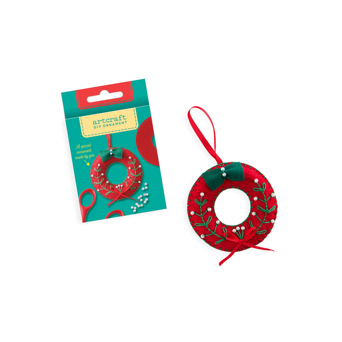 DIY Felt Ornament Kit - Christmas Wreath