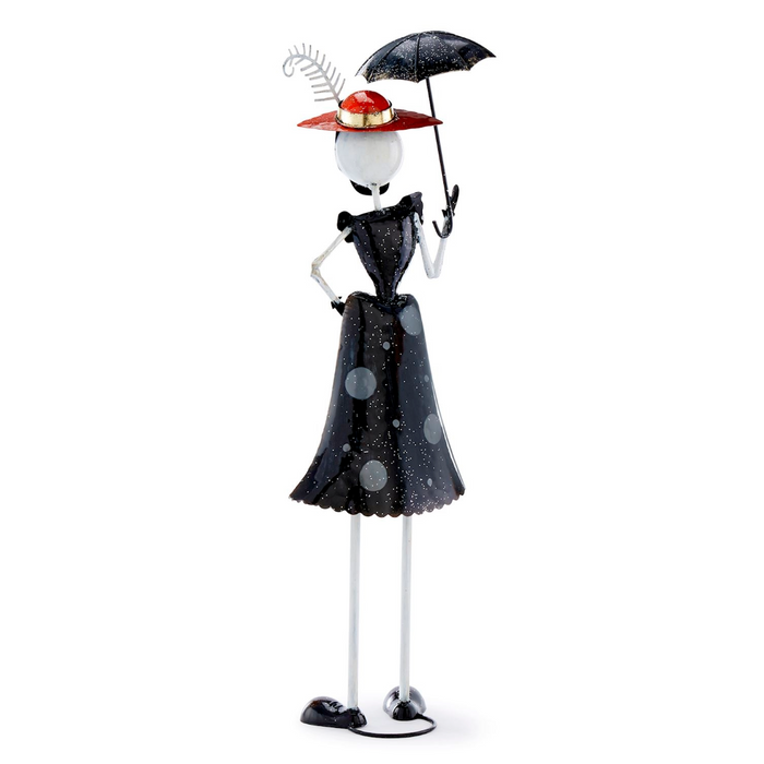 Retro Glam Skeleton Figurine Halloween Décor