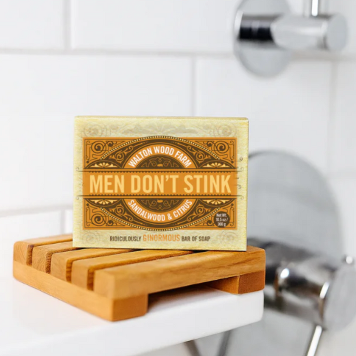 Walton Wood Farm - 'Men Don't Stink' Sandalwood & Citrus Large Soap Bar