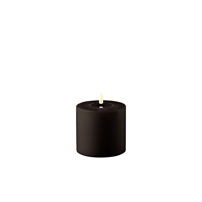 OUTDOOR Black LED Candle 4x4 Inch - Flameless Melt