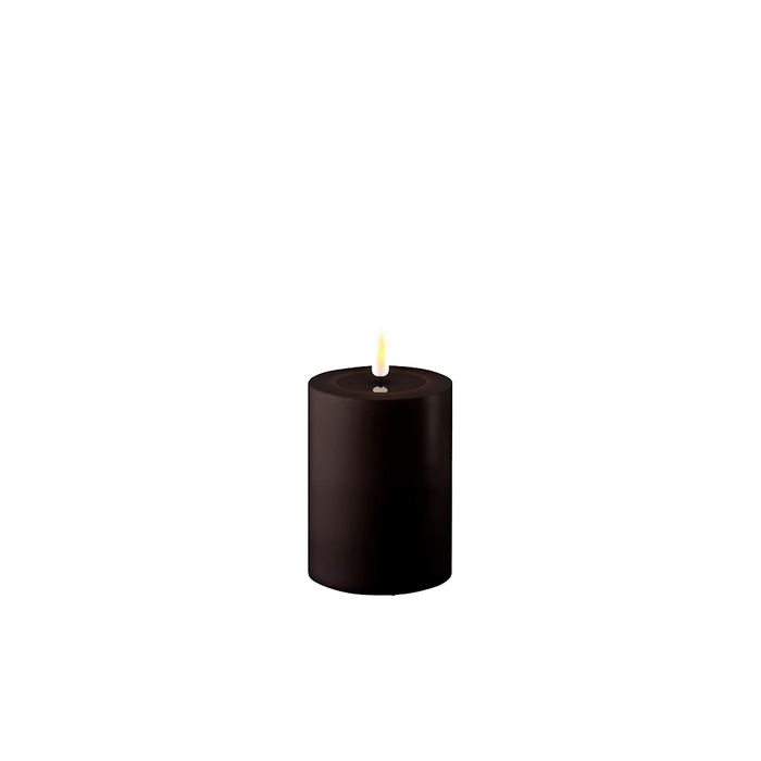 OUTDOOR Black LED Candle 3x4 Inch - Flameless Melt