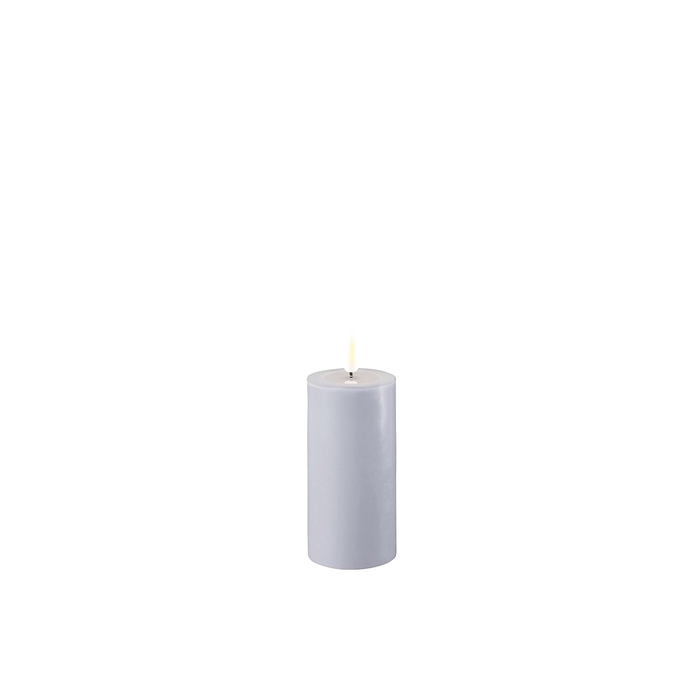 Dust Blue LED Candle 2x4 Inch - Flameless Melt