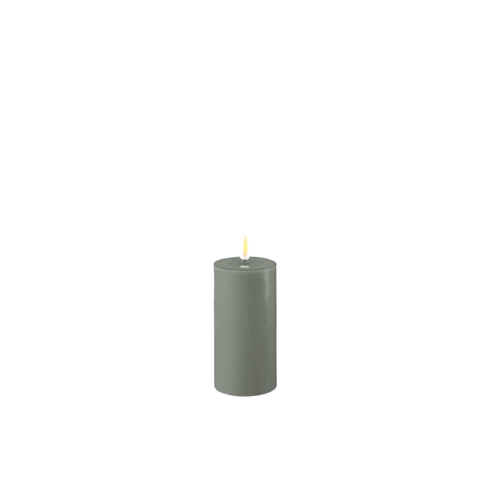 Salvie Green LED Candle 2x4 Inch- Flameless Melt