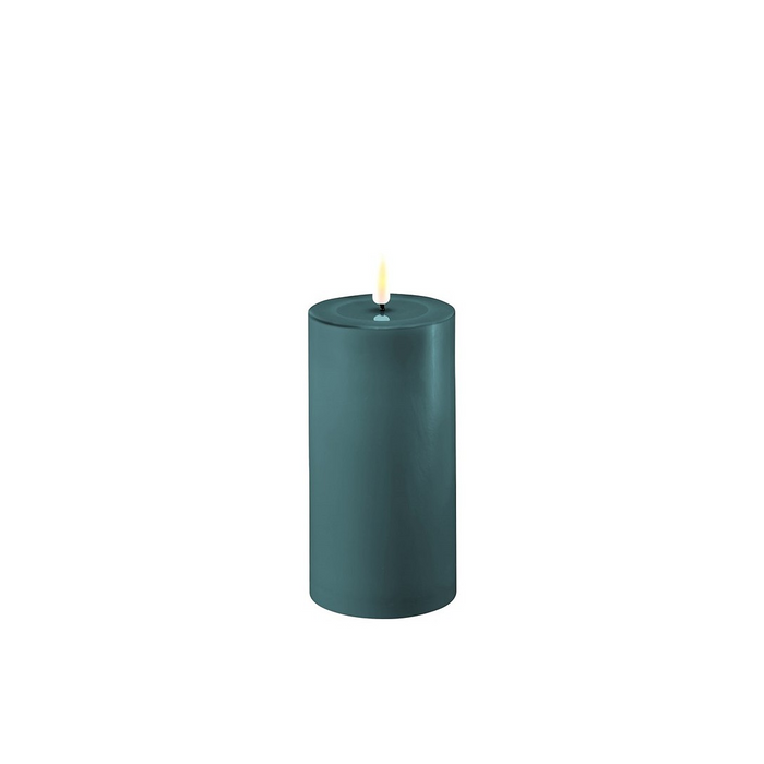 Jade Green LED Candle 3x6 Inch - Flameless Melt