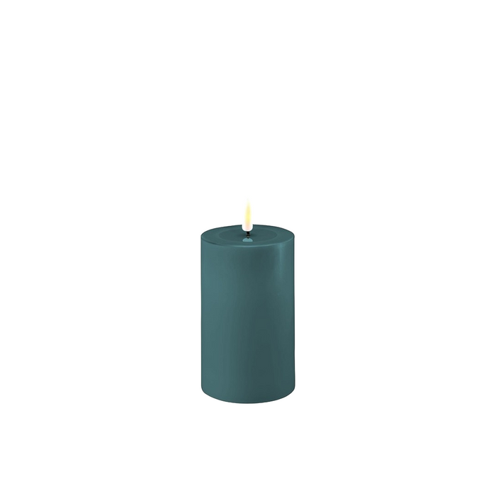 Jade Green LED Candle 3x5 Inch - Flameless Melt