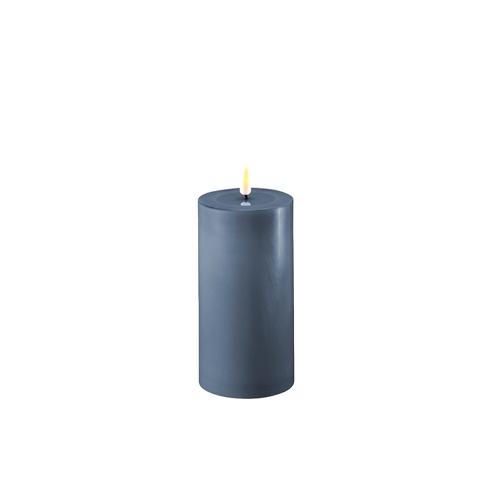 Ice Blue LED Candle 3x6 Inch - Flameless Melt