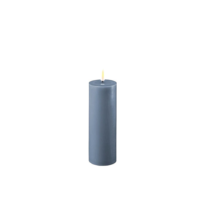 Ice Blue LED Candle 2x6 Inch - Flameless Melt