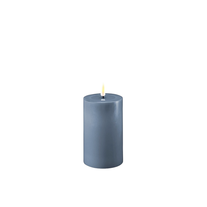 Ice Blue LED Candle 3x5 Inch - Flameless Melt