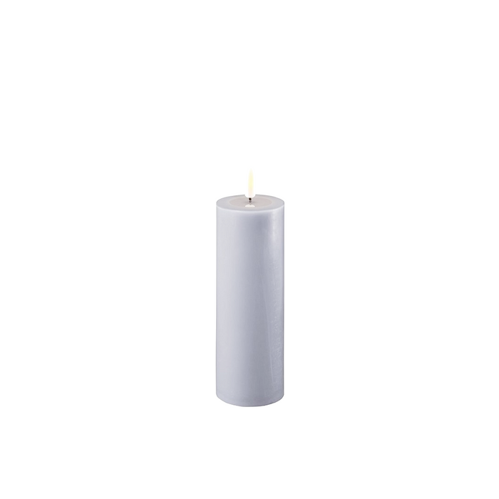 Dust Blue LED Candle 2x6 Inch - Flameless Melt