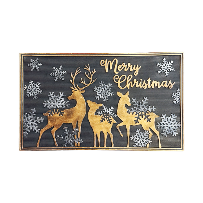 Christmas Deer Rubber Doormat