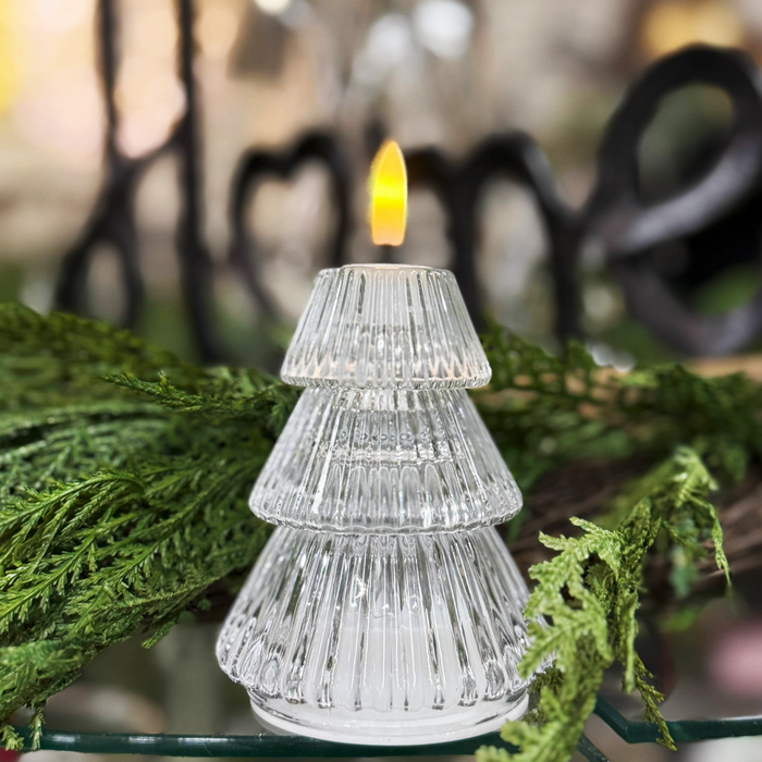 LED Clear Flameless Candle Tree