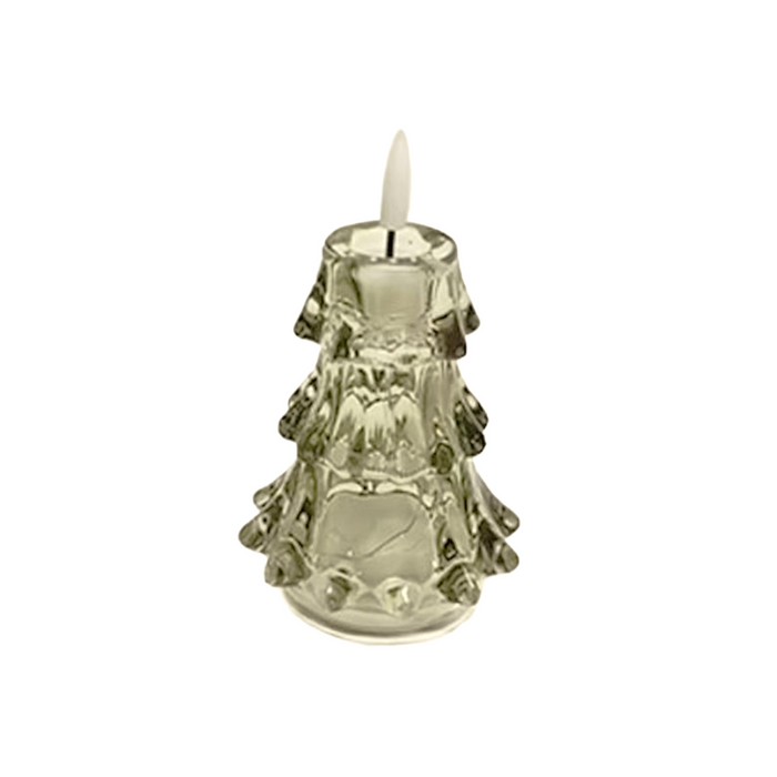 Glass Tree LED Flameless Candle - Medium