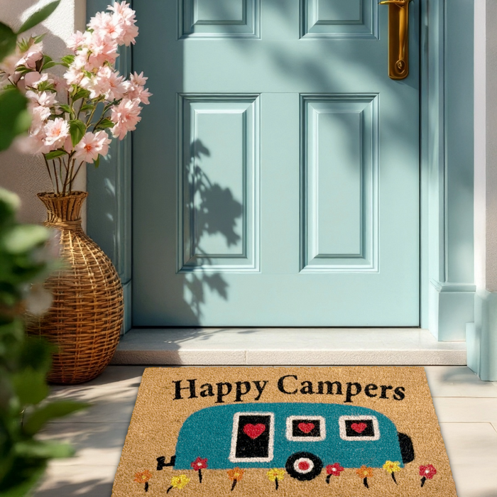 "Happy Campers" Doormat